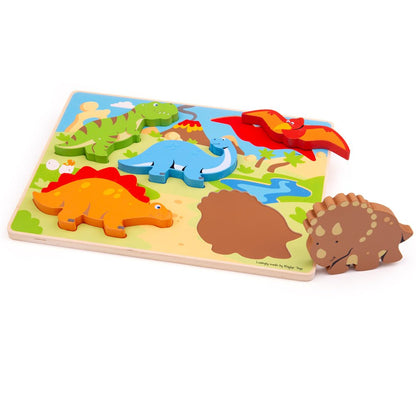 Chunky Lift Out Dinosaurs Puzzle - Toby Tiger