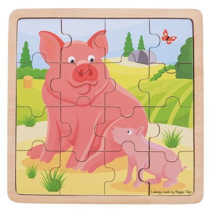 Pig & Piglet Puzzle - Toby Tiger