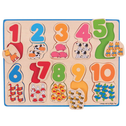 Number and Colour Matching Puzzle - Toby Tiger