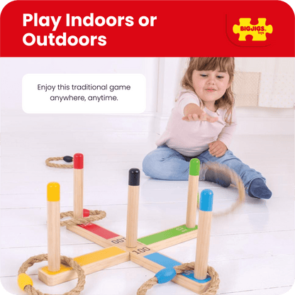 Wooden Quoits Game - Toby Tiger