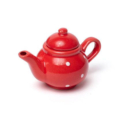 Red Polka Dot Porcelain Toy Tea Set - Toby Tiger
