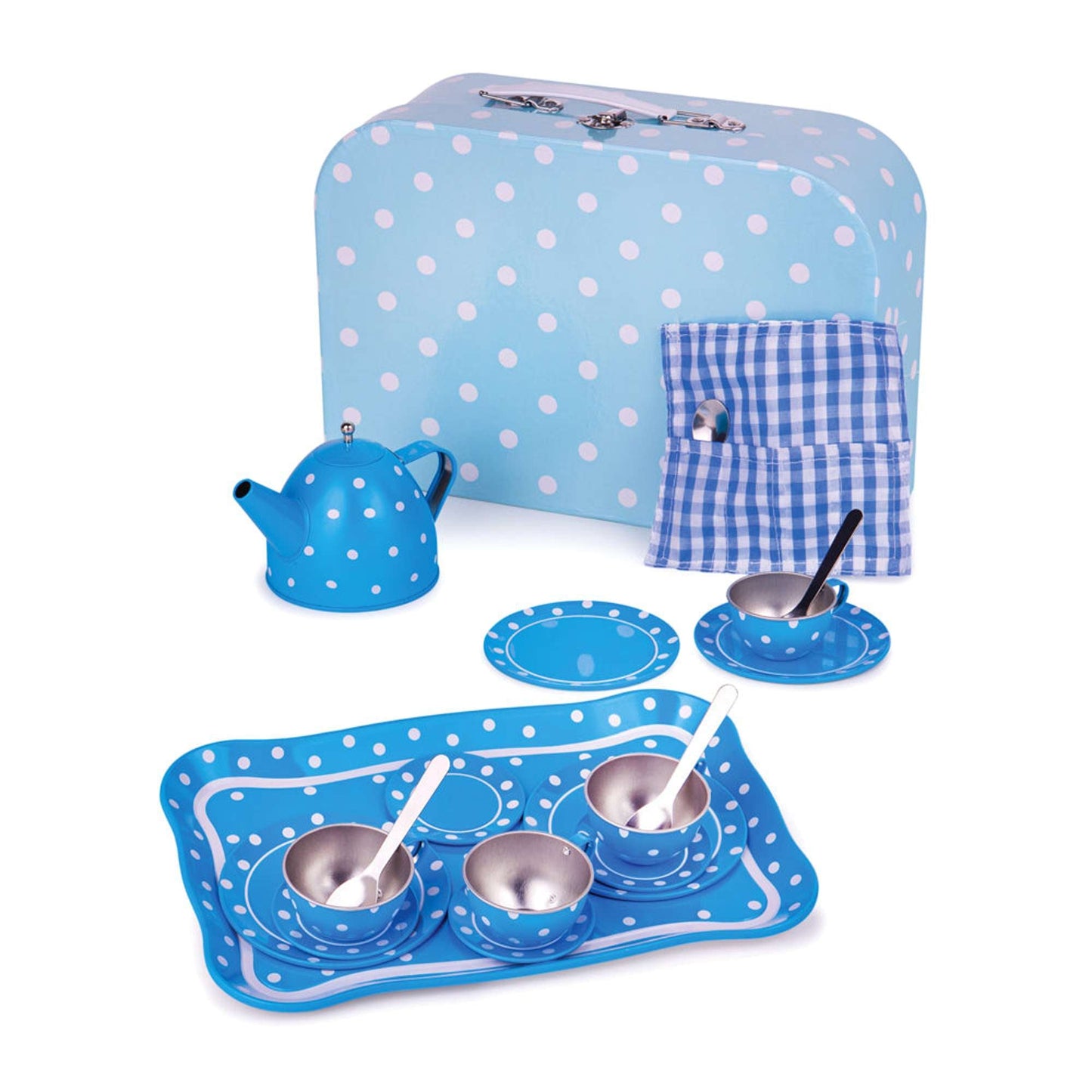 Blue Polka Dot Tea Set - Toby Tiger
