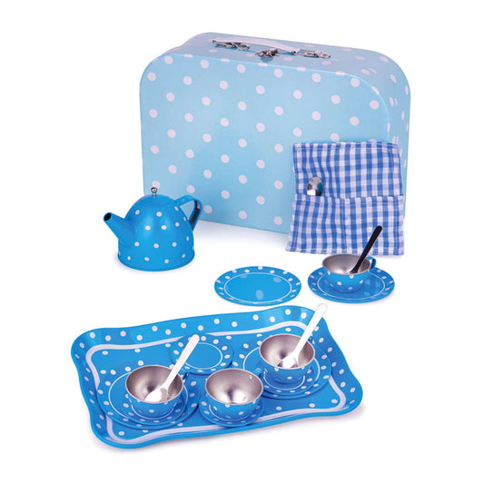 Blue Polka Dot Tea Set - Toby Tiger