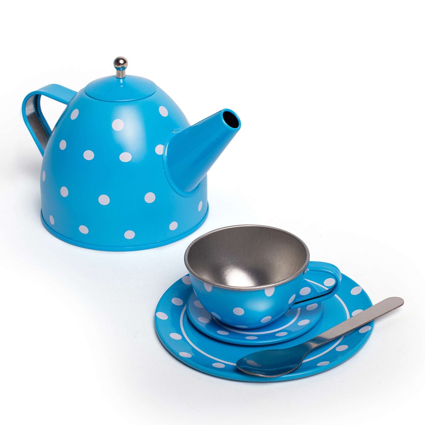 Blue Polka Dot Tea Set - Toby Tiger UK
