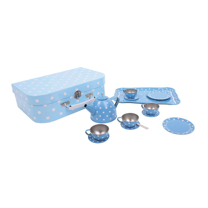Blue Polka Dot Tea Set - Toby Tiger UK