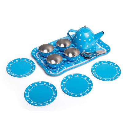 Blue Polka Dot Tea Set - Toby Tiger UK