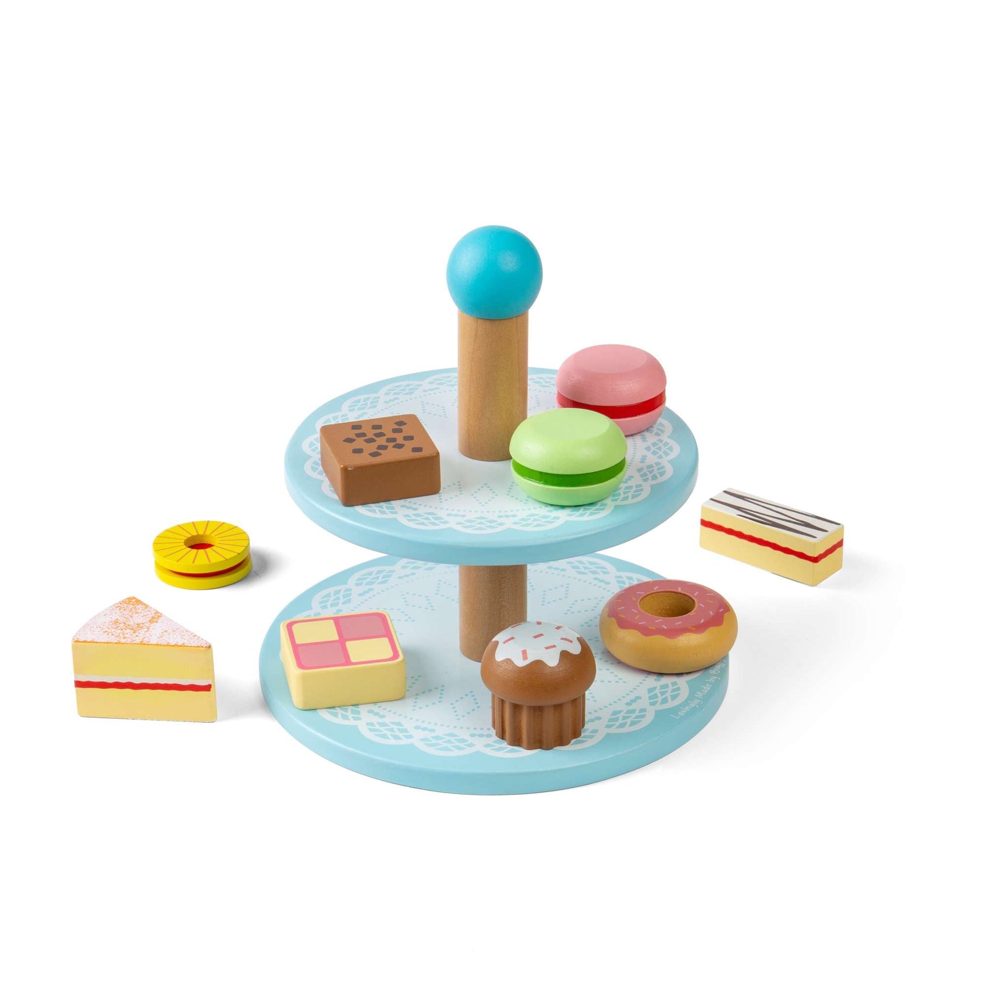 Cake stand with Cakes - Toby Tiger UK