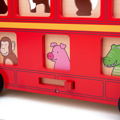 Shape Sorter Bus Toy - Toby Tiger UK