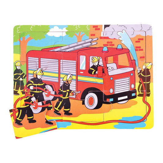 Tray Puzzle Fire Engine - Toby Tiger