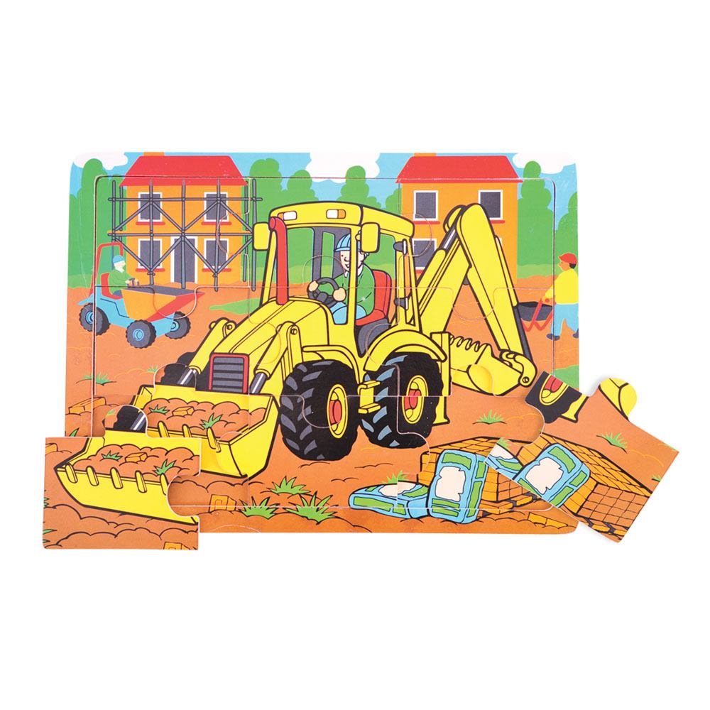 Tray Puzzle Digger (9 Pieces) - Toby Tiger