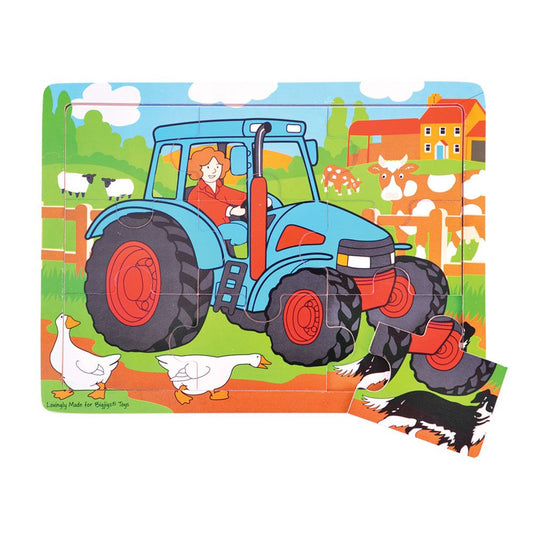 Tray Puzzle Tractor - Toby Tiger