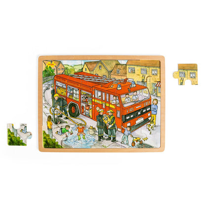 Tray Puzzle Fire Engine - Toby Tiger