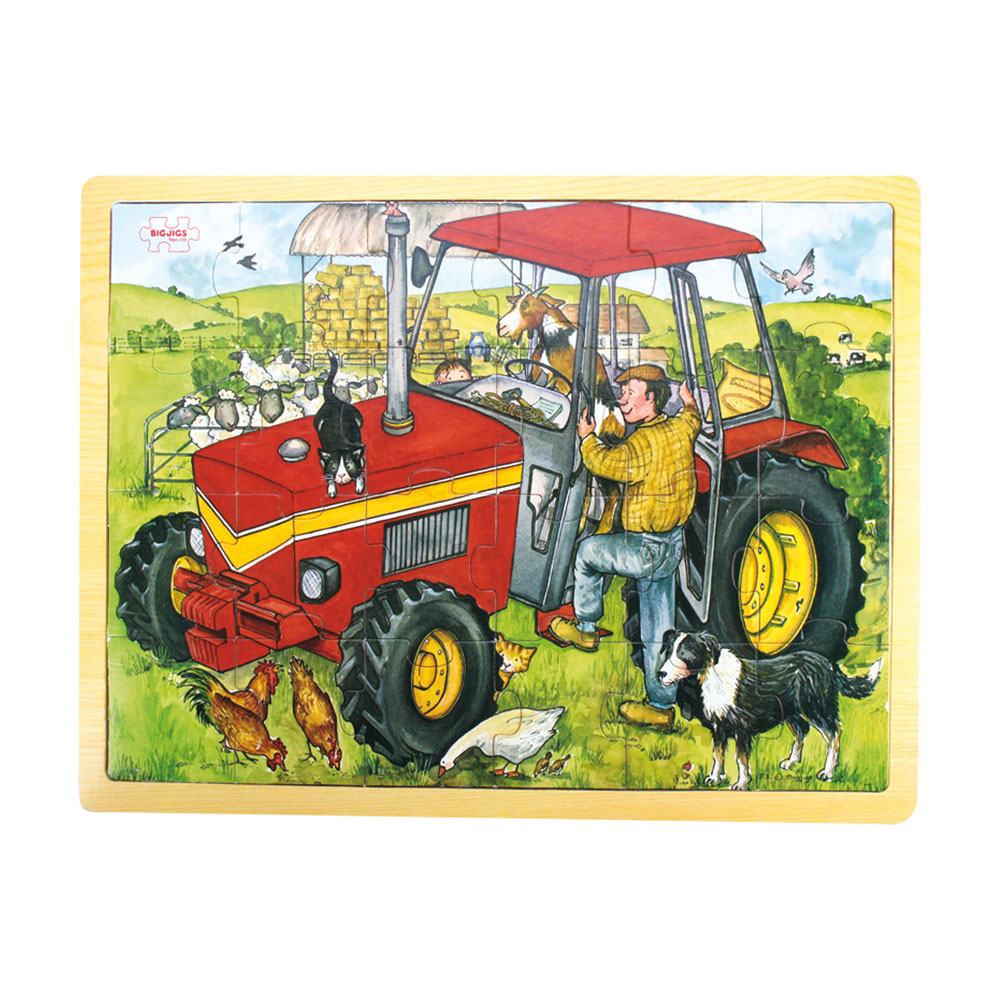 Tray Puzzle Tractor - Toby Tiger