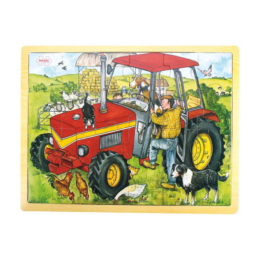 Tray Puzzle Tractor - Toby Tiger