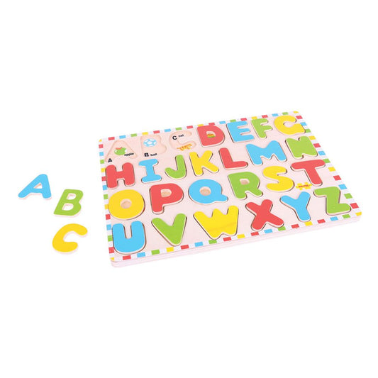 Inset Puzzle Uppercase Alphabet - Toby Tiger