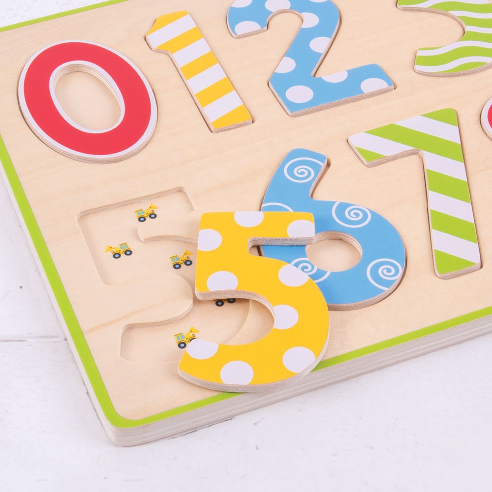 Inset Puzzle Numbers - Toby Tiger