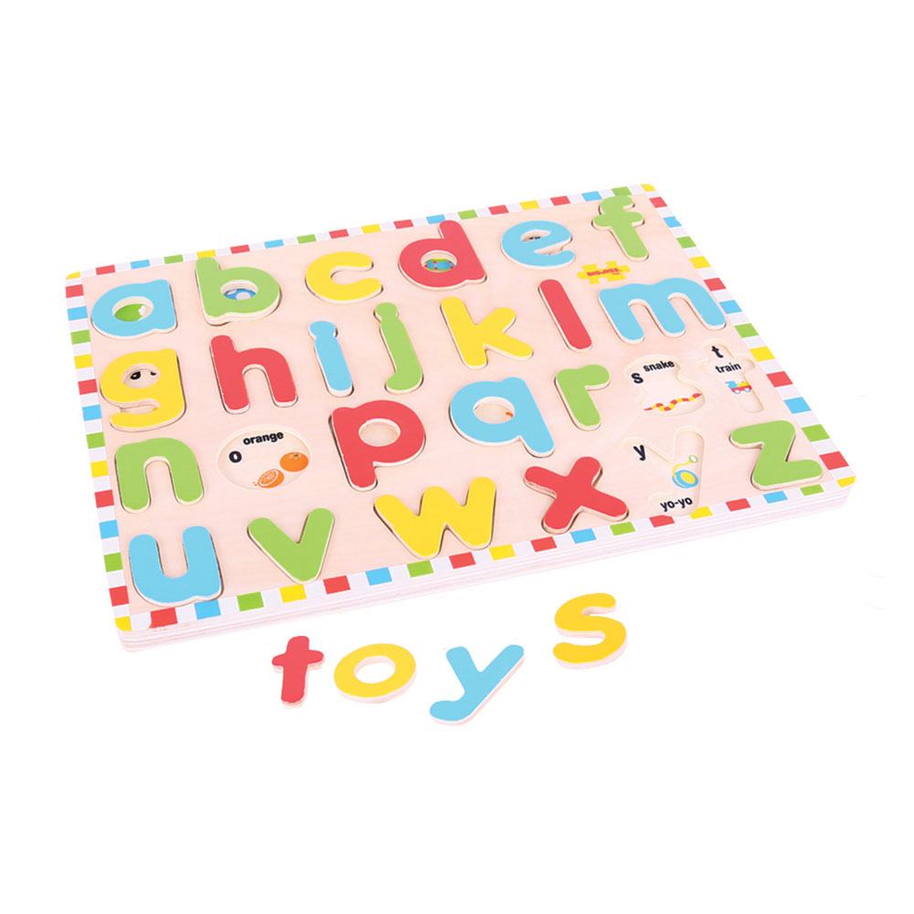 Inset Puzzle Lowercase Alphabet - Toby Tiger