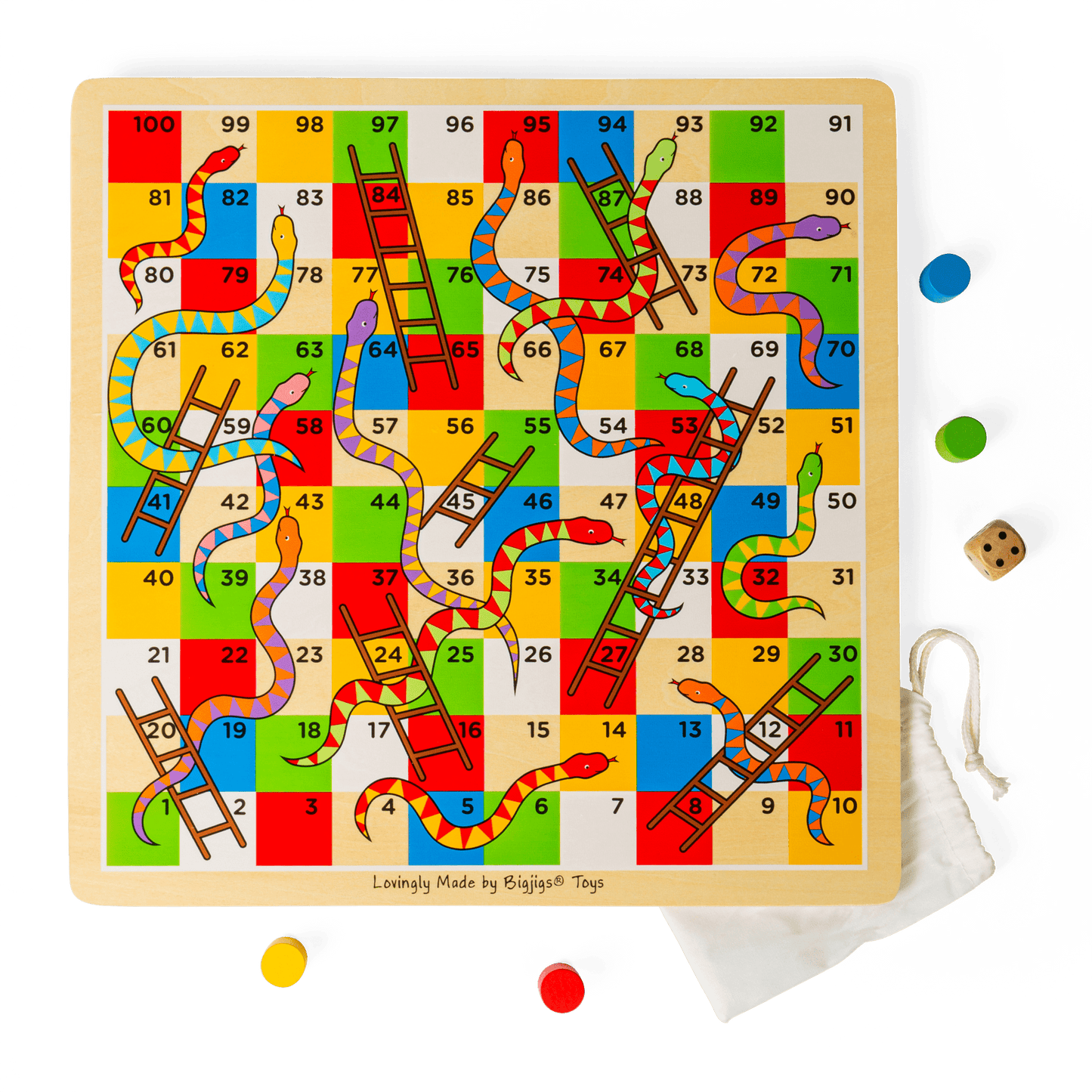 Traditional Snakes and Ladders - Toby Tiger