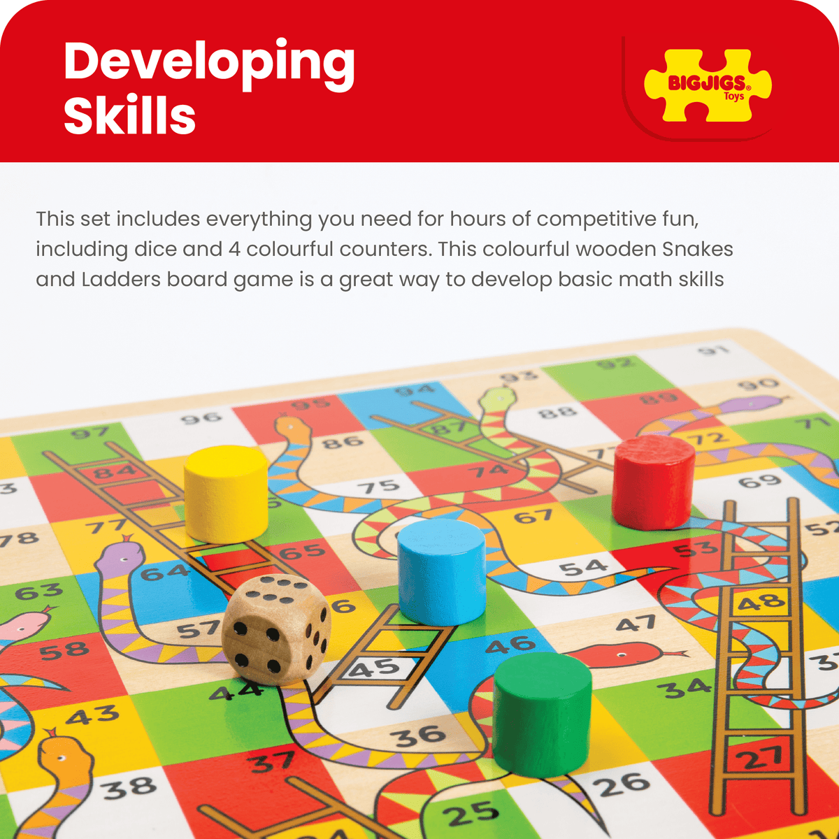 Traditional Snakes and Ladders - Toby Tiger UK