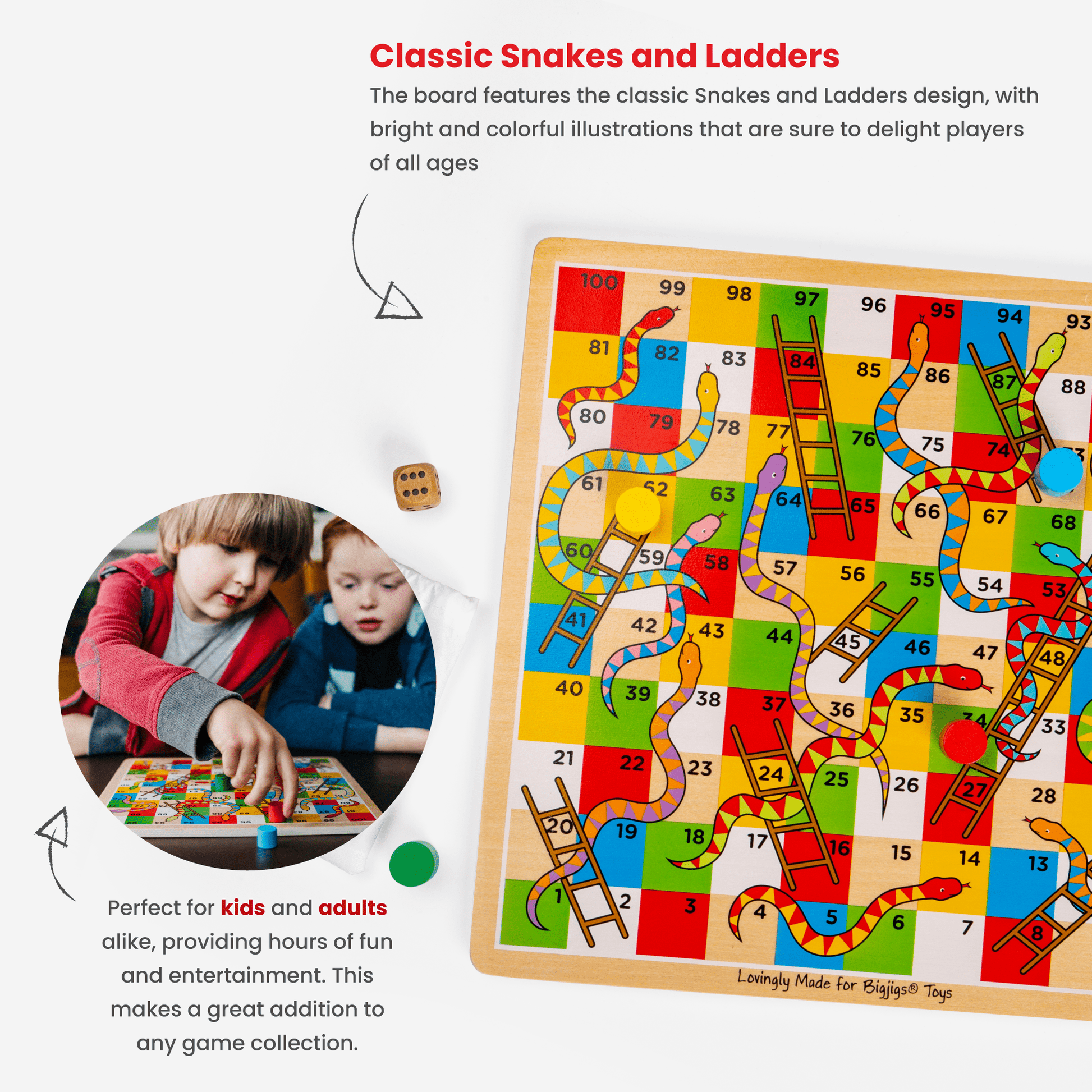 Traditional Snakes and Ladders - Toby Tiger
