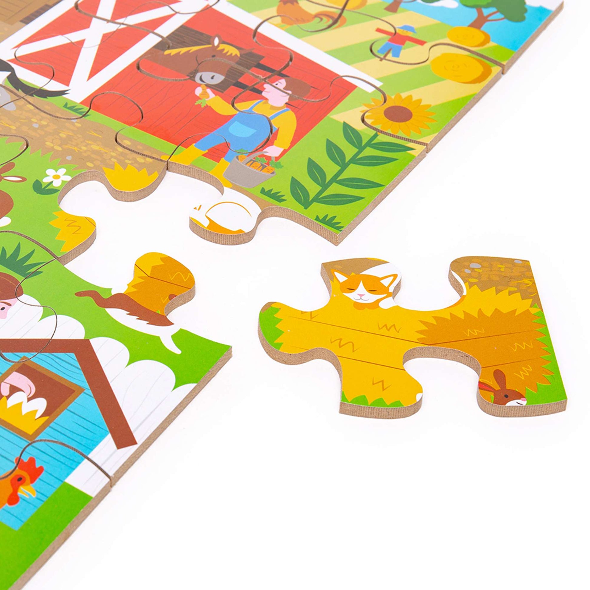 Farmyard Floor Puzzle (48 piece) - Toby Tiger UK
