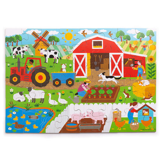 Farmyard Floor Puzzle (48 piece) - Toby Tiger UK