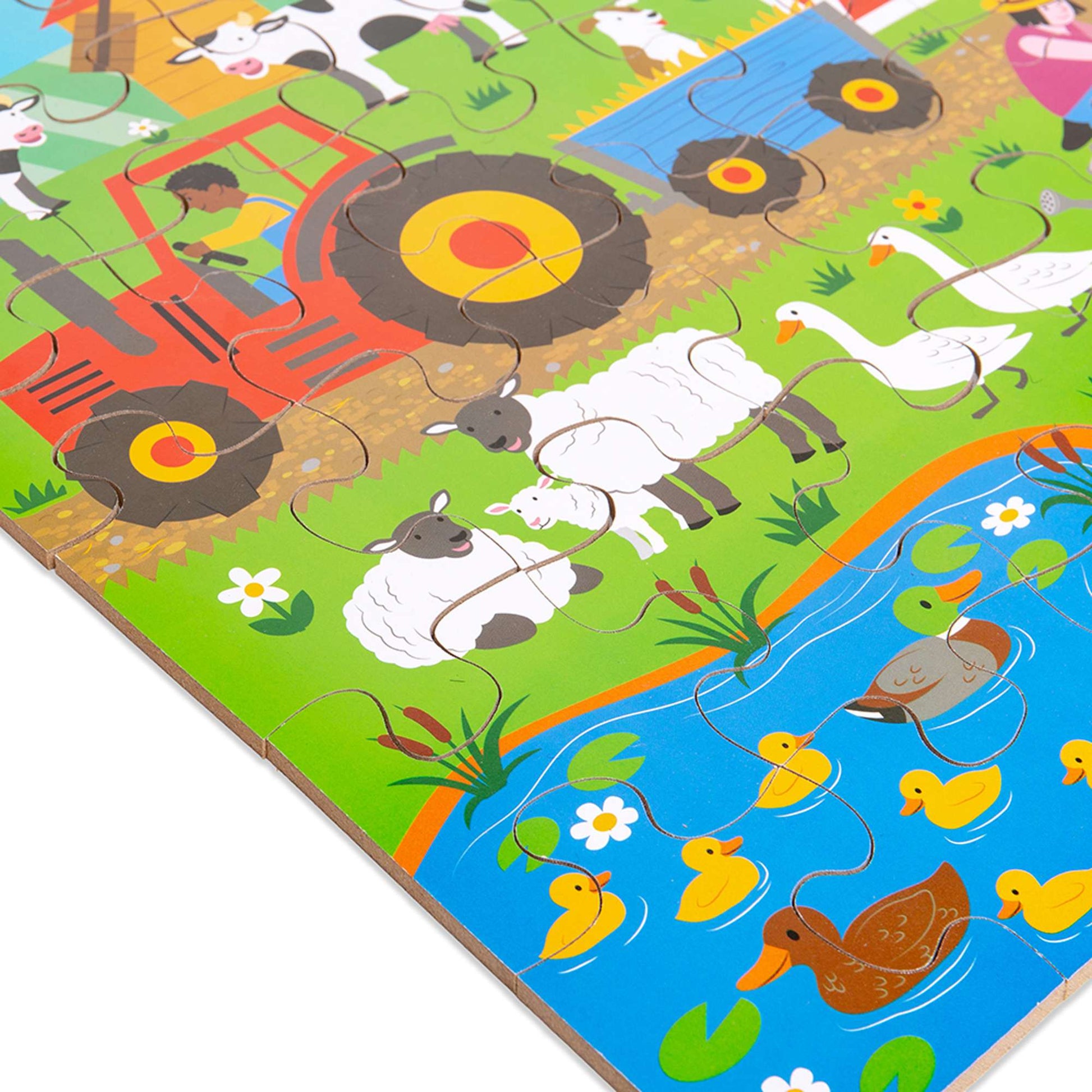 Farmyard Floor Puzzle (48 piece) - Toby Tiger UK