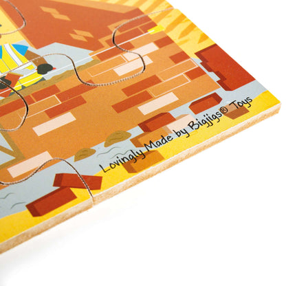 Construction Site Floor Puzzle (48 piece) - Toby Tiger UK