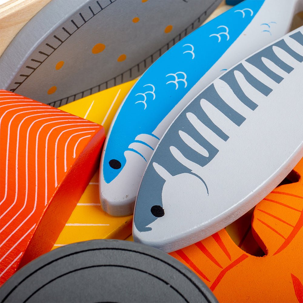 Meat & Fish Crate Set (Wooden Toy) - Toby Tiger