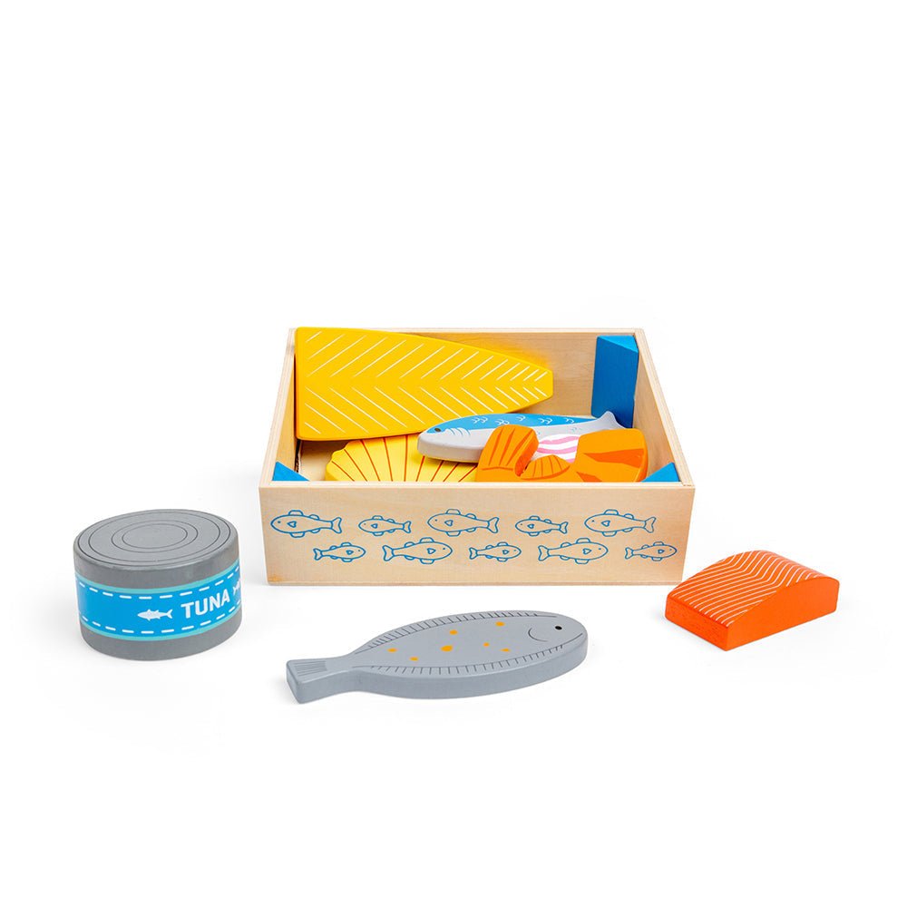 Meat & Fish Crate Set (Wooden Toy) - Toby Tiger