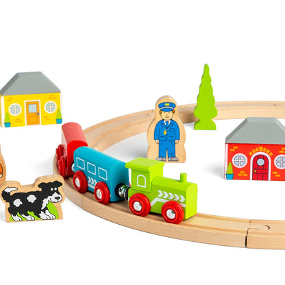 My First Train Set - Wooden Toy - Toby Tiger