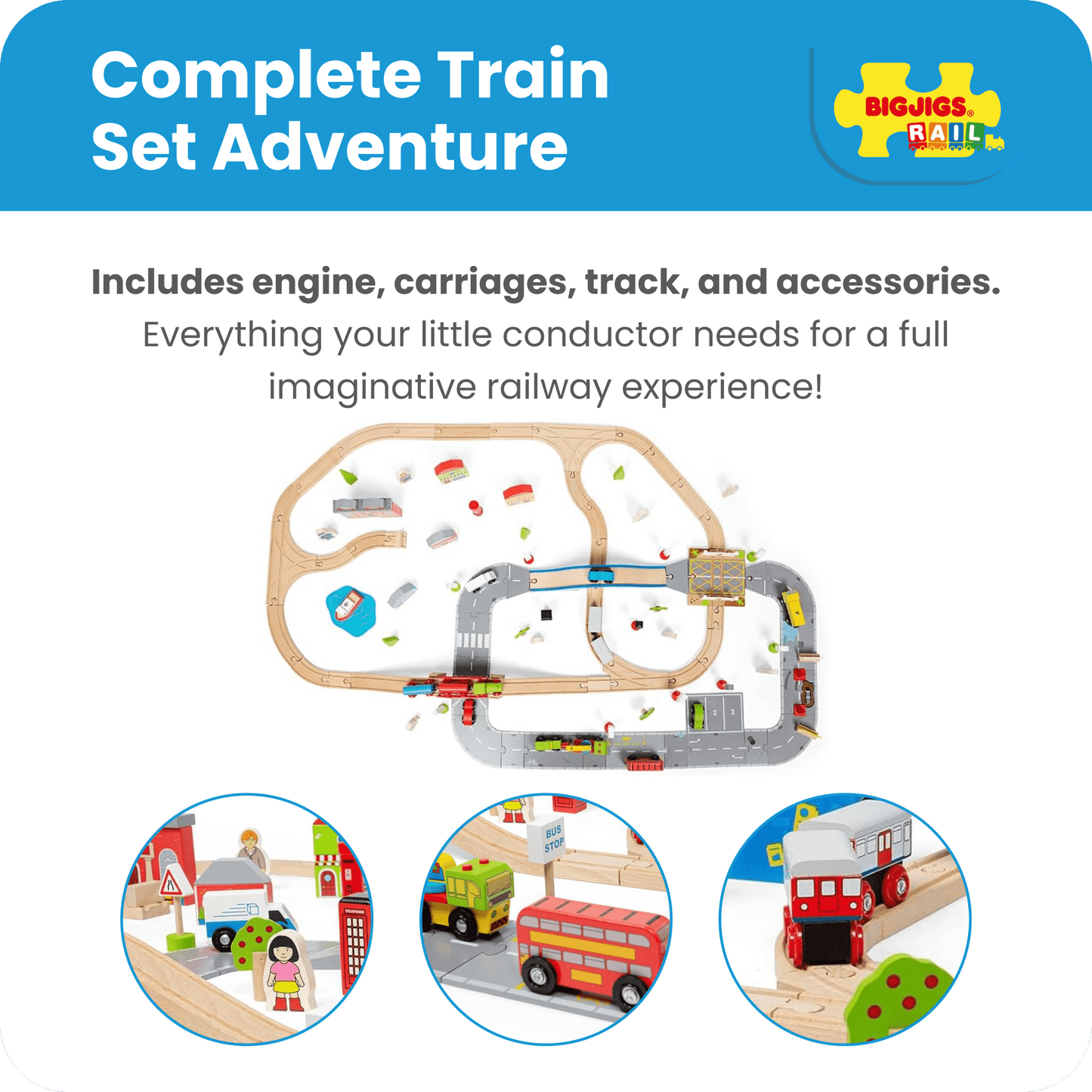 City Road and Railway Set - Toby Tiger