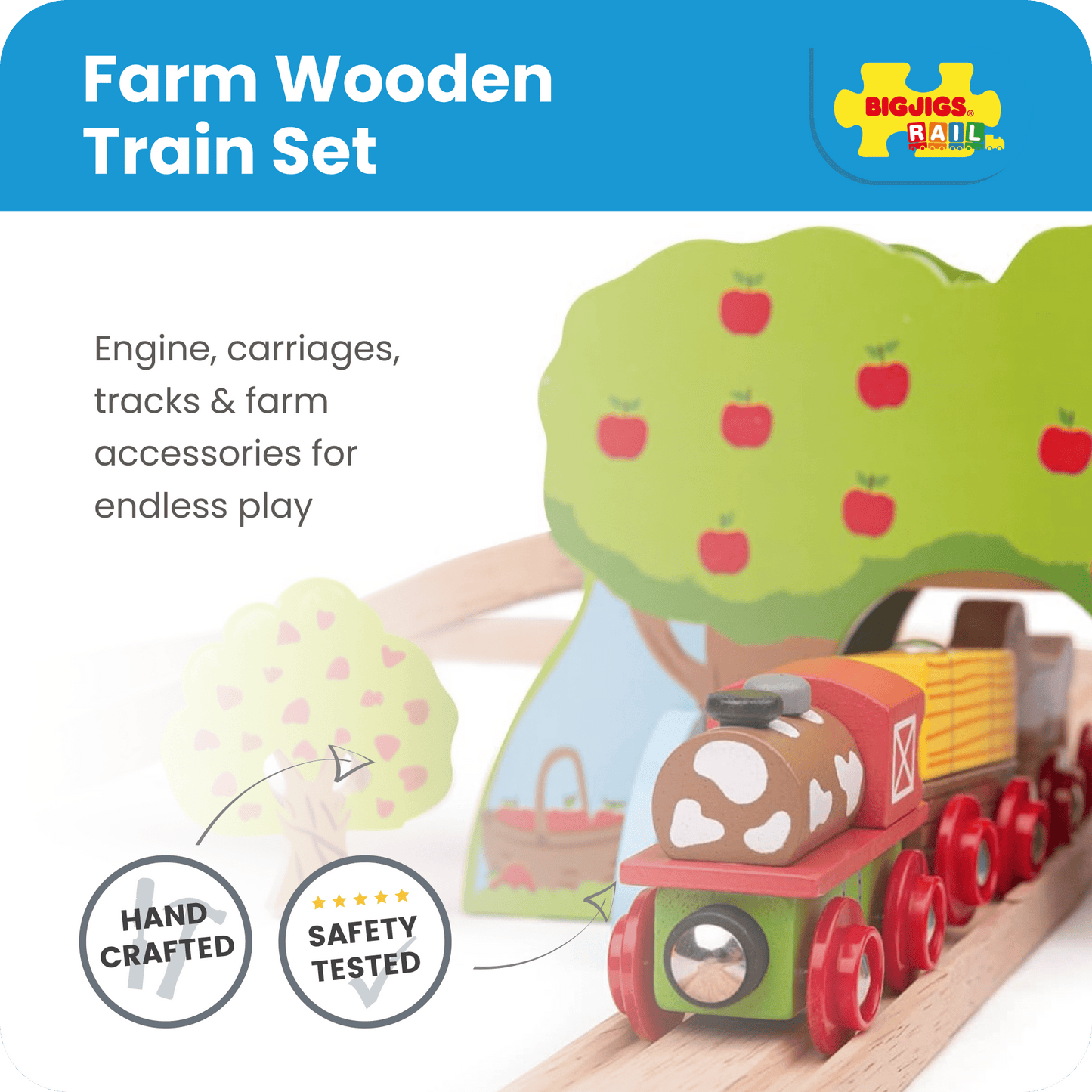 Farm Train Set - Toby Tiger