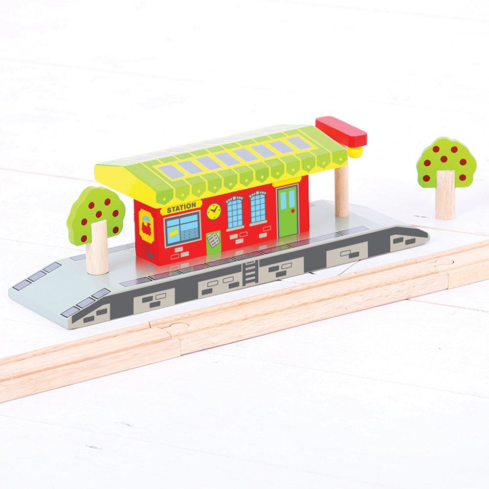 Village Train Station - Wooden Toy - Toby Tiger