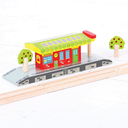 Village Train Station - Wooden Toy - Toby Tiger