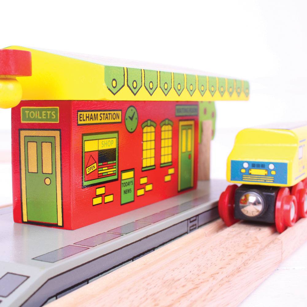 Village Train Station - Wooden Toy - Toby Tiger