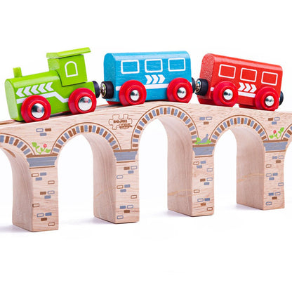 Railway Viaduct - Wooden Train Accessory - Toby Tiger