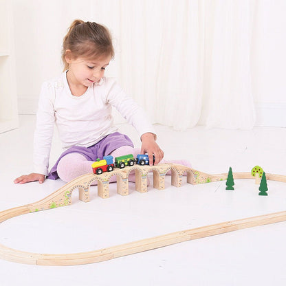 Railway Viaduct - Wooden Train Accessory - Toby Tiger