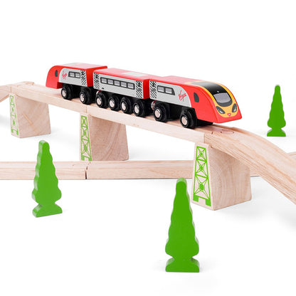 Virgin Train Pendolino - Wooden Toy - Toby Tiger