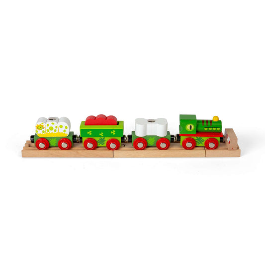 Dinosaur Railway Engine and Carriages - Toby Tiger