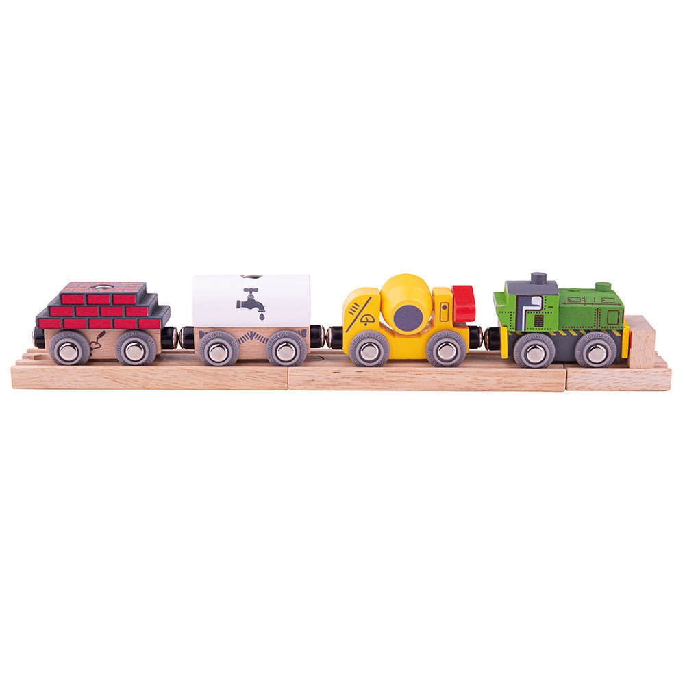 Construction Train - Wooden Toy - Toby Tiger