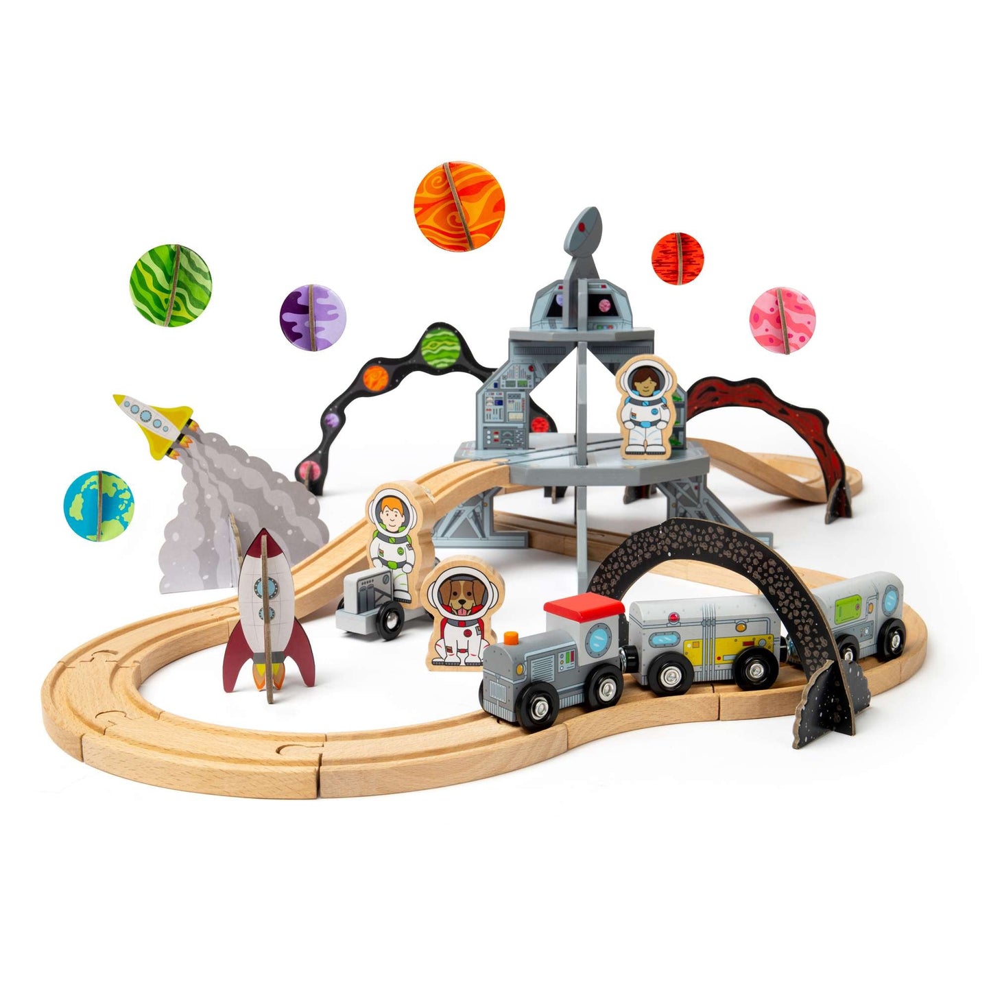 Space Train Set - 40 Pieces - Toby Tiger