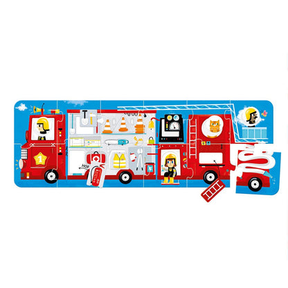 Banana Panda Make-a-Match Fire Truck Puzzle - Toby Tiger