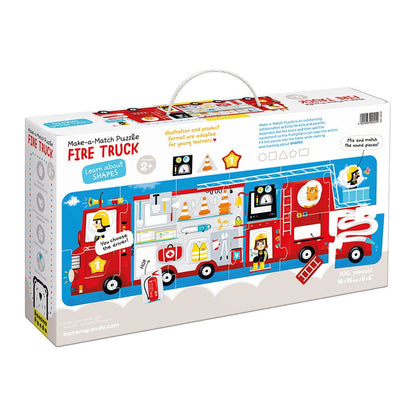 Banana Panda Make-a-Match Fire Truck Puzzle - Toby Tiger