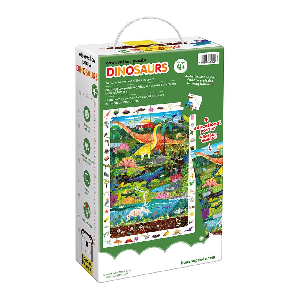 Banana Panda Observation Puzzle Dinosaurs - Toby Tiger