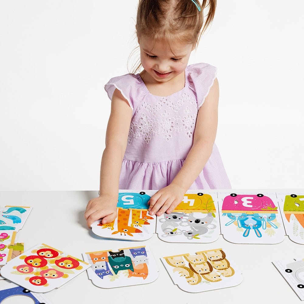Banana Panda Make-a-Match Number Train Puzzle - Toby Tiger