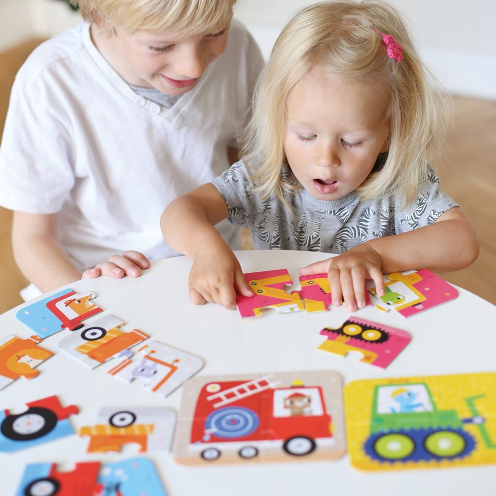 Banana Panda On-the-Go Puzzles Vehicles - Toby Tiger
