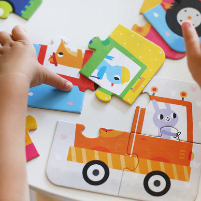 Banana Panda On-the-Go Puzzles Vehicles - Toby Tiger
