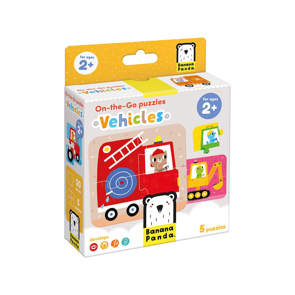 Banana Panda On-the-Go Puzzles Vehicles - Toby Tiger