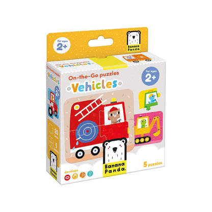 Banana Panda On-the-Go Puzzles Vehicles - Toby Tiger